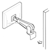 lcd flat panel monitor arm wall mounting