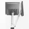 lcd flat panel monitor arm pivots 180 degrees left and right